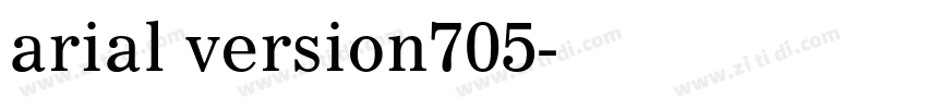 arial version705字体转换